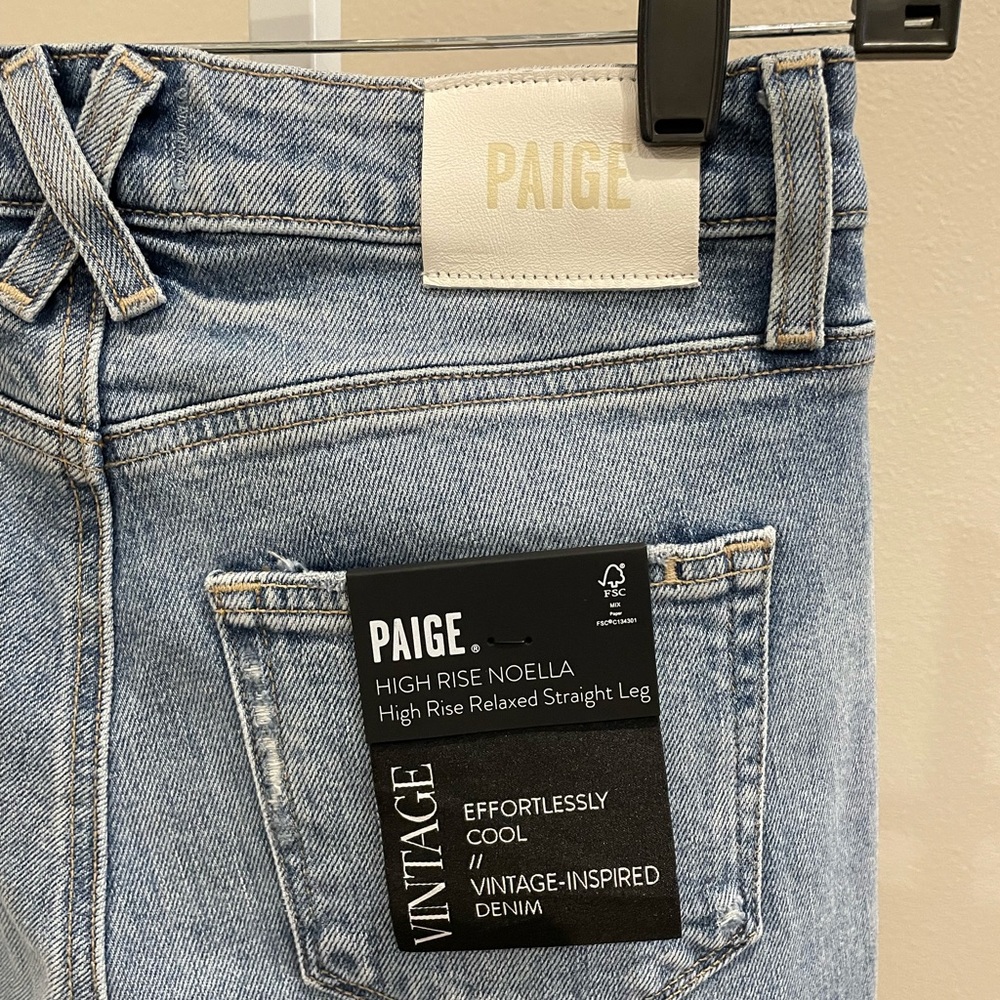 Paige Noella high rise relaxed straight jeans 👖 - Picture 9 of 10